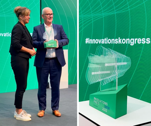 Dr. Martin Schleef mit dem Innovationspreis NRW 2025